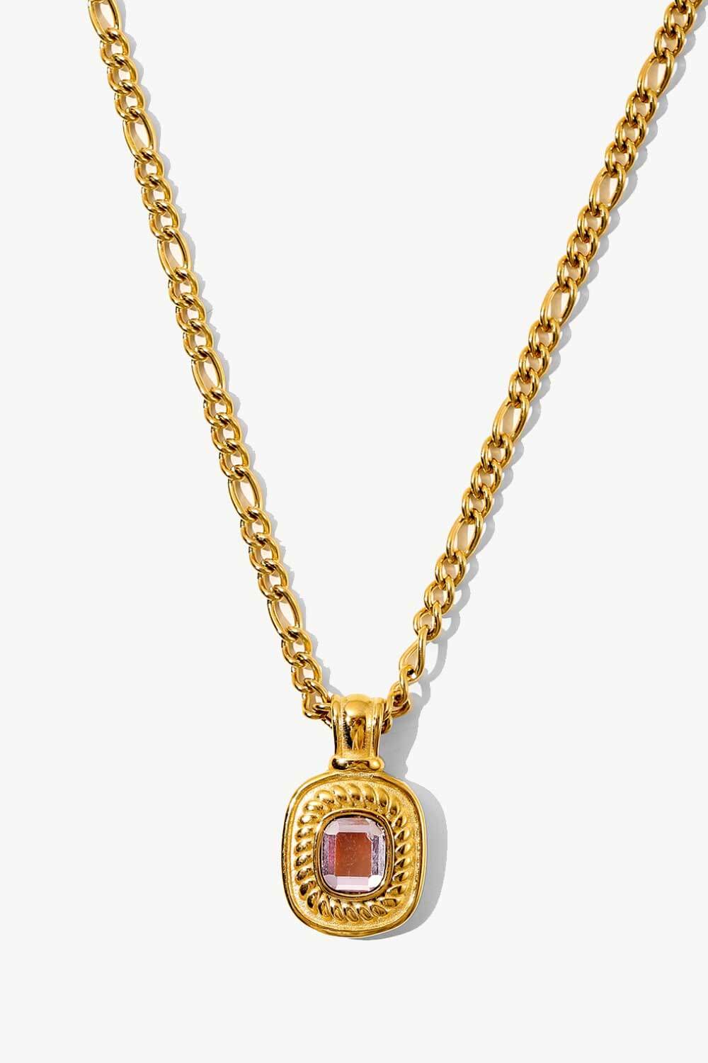 gold rhinestone pendant chain