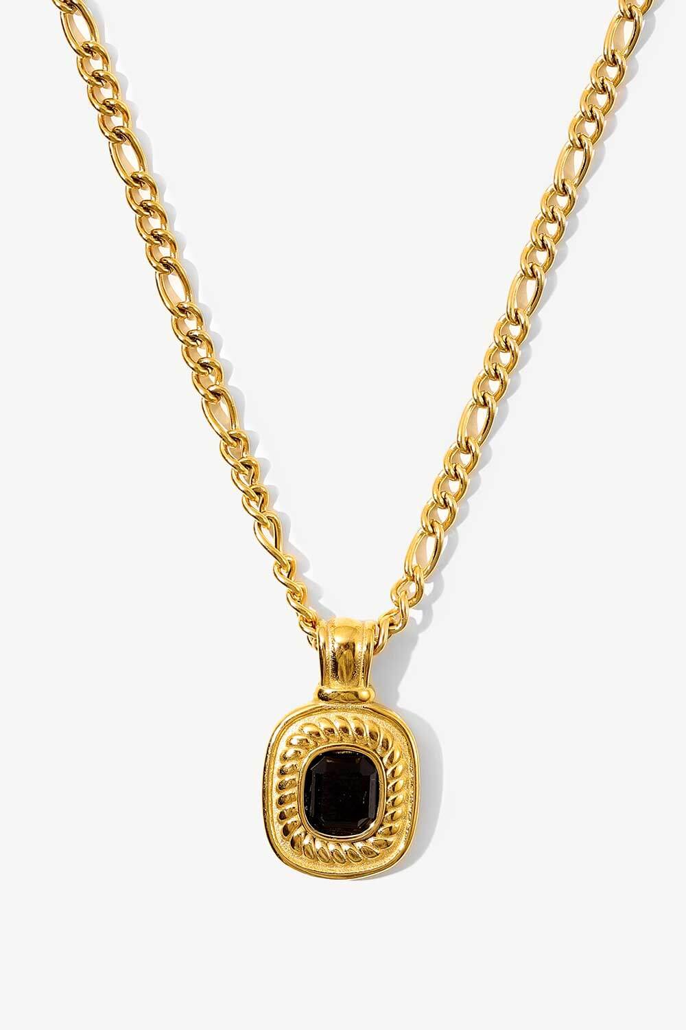 gold rhinestone pendant chain