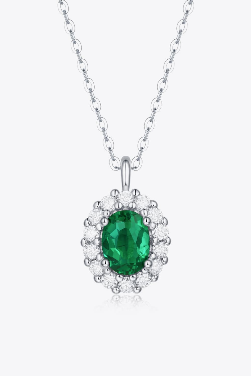 1 5ct lab emerald pendant