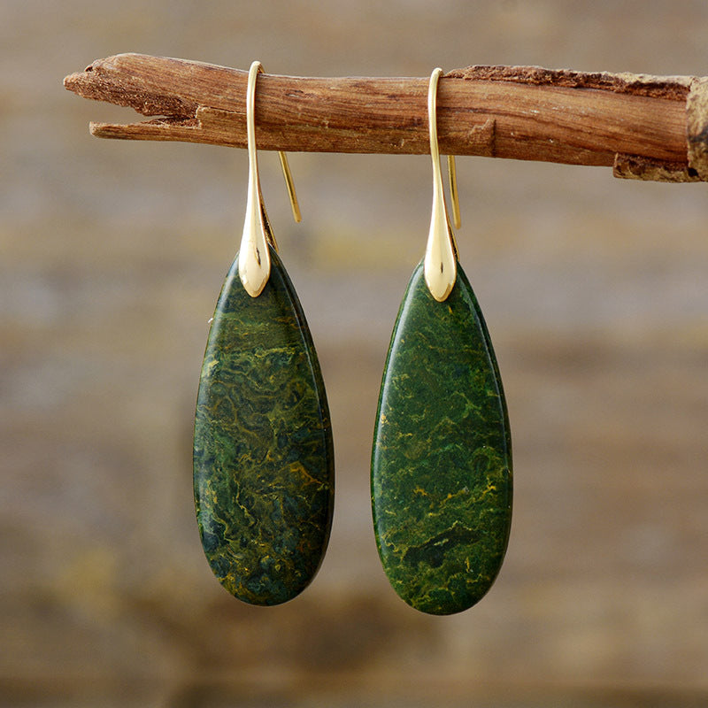 gemstone waterdrop dangles