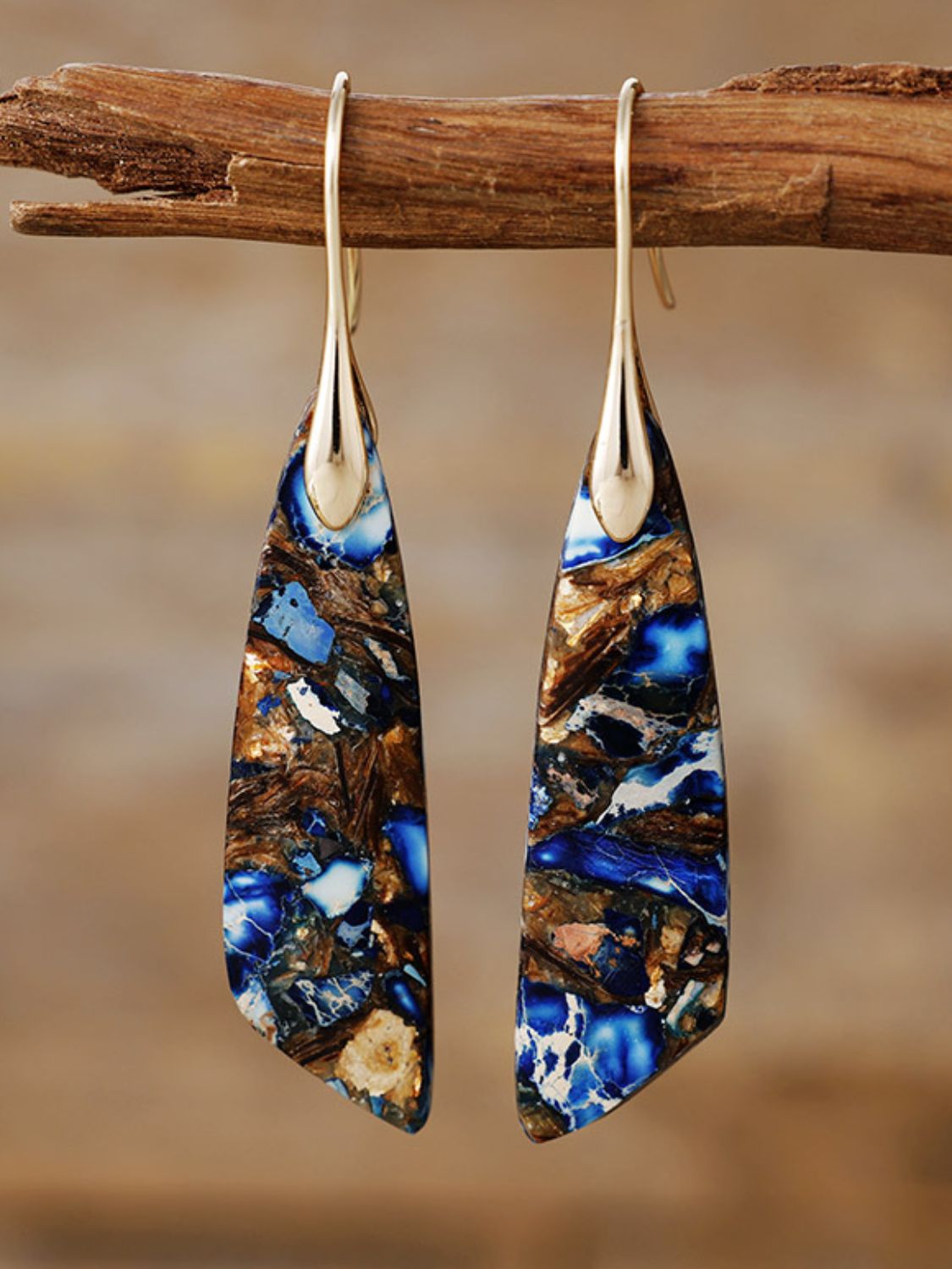 geometric dangle hoops