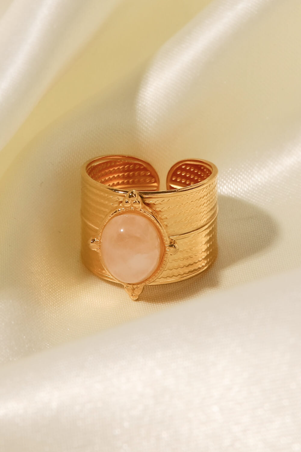 gold wide open ring