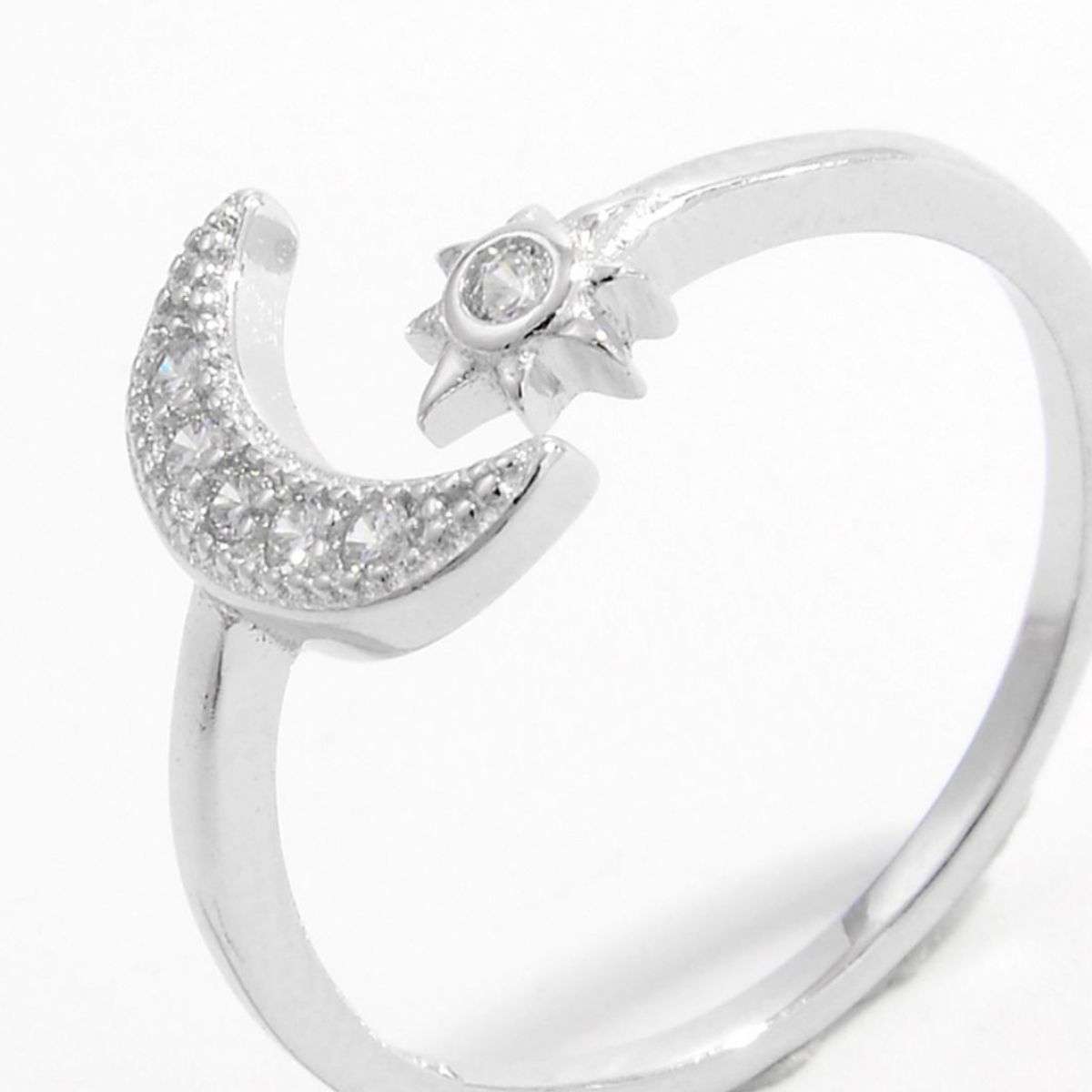 crescent moon open ring