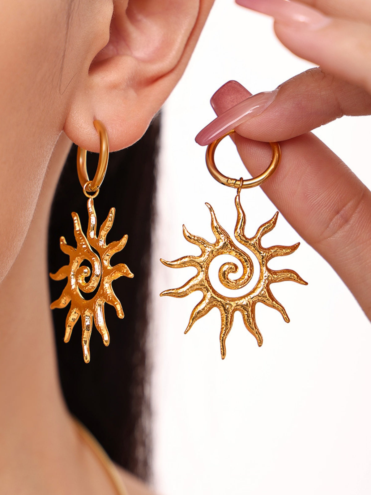 gold sun jewelry duo