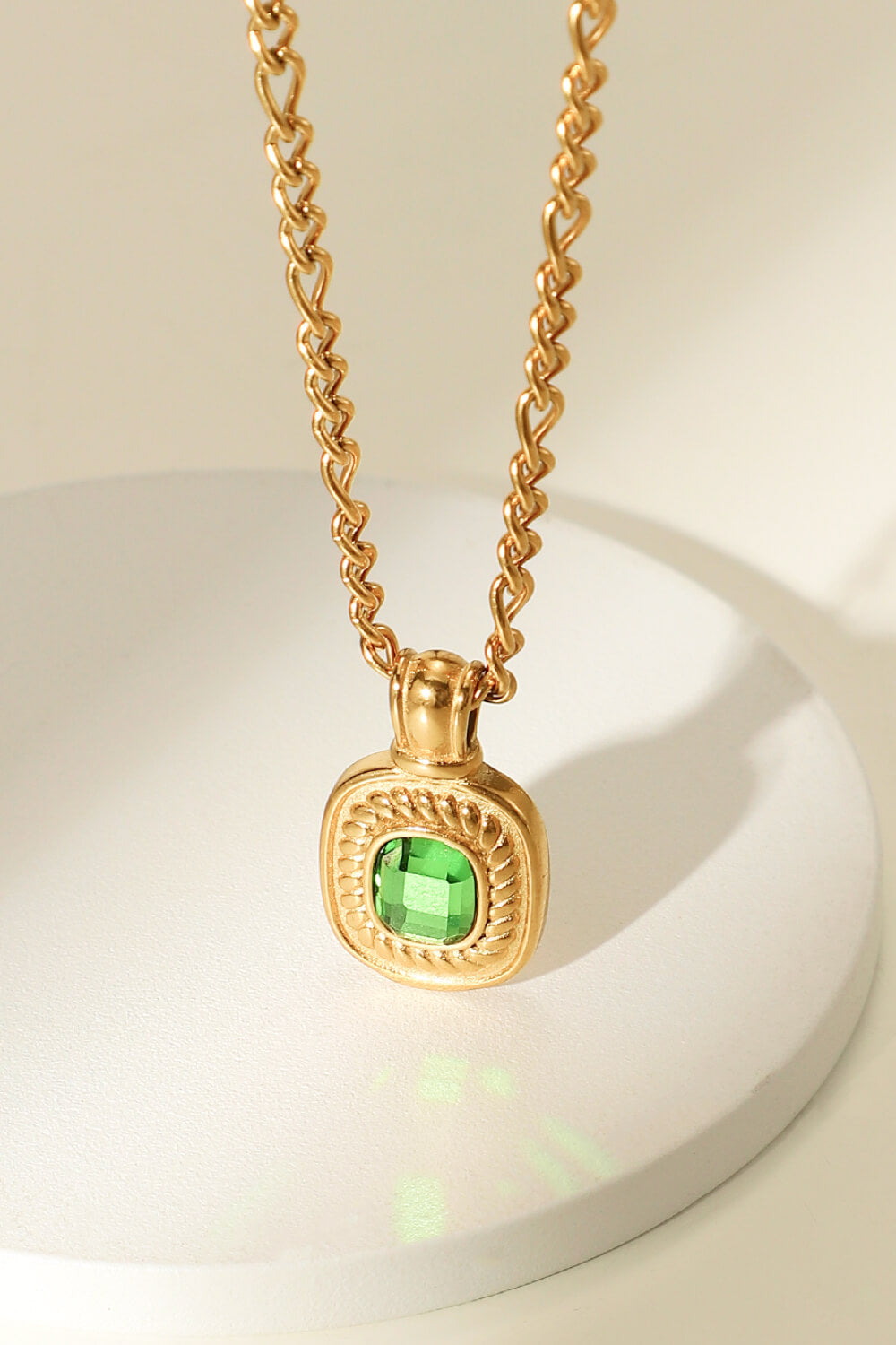 gold rhinestone pendant chain