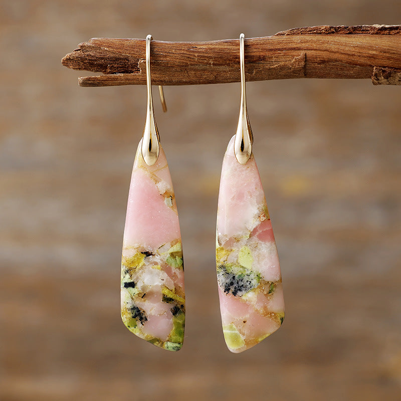 geometric dangle hoops