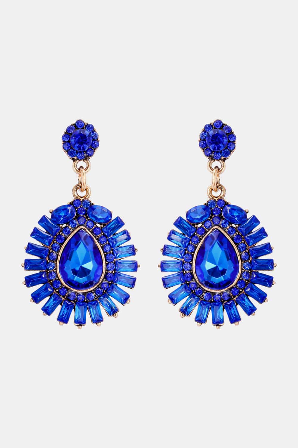 glass teardrop dangles