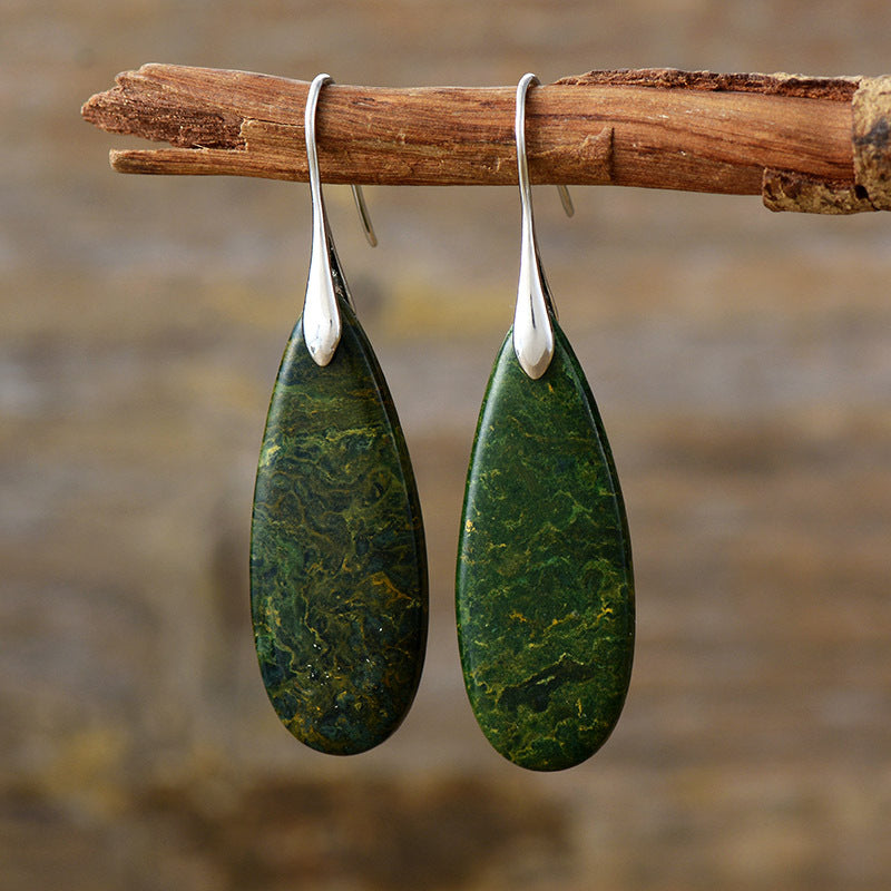 gemstone waterdrop dangles