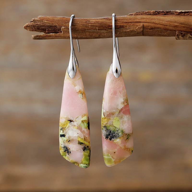 geometric dangle hoops