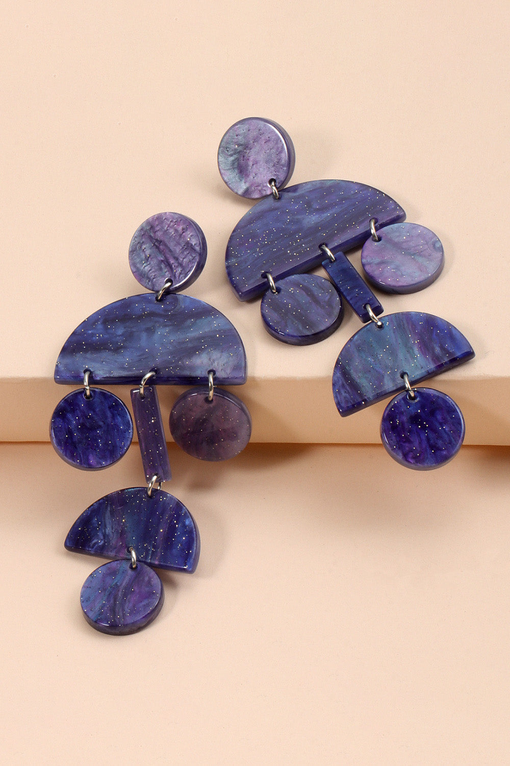 geometric acrylic dangles