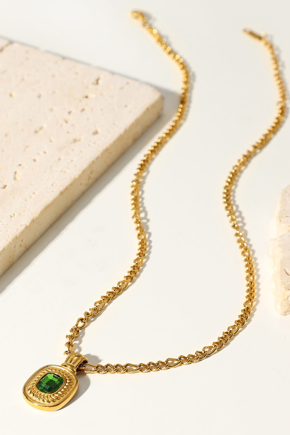 gold rhinestone pendant chain