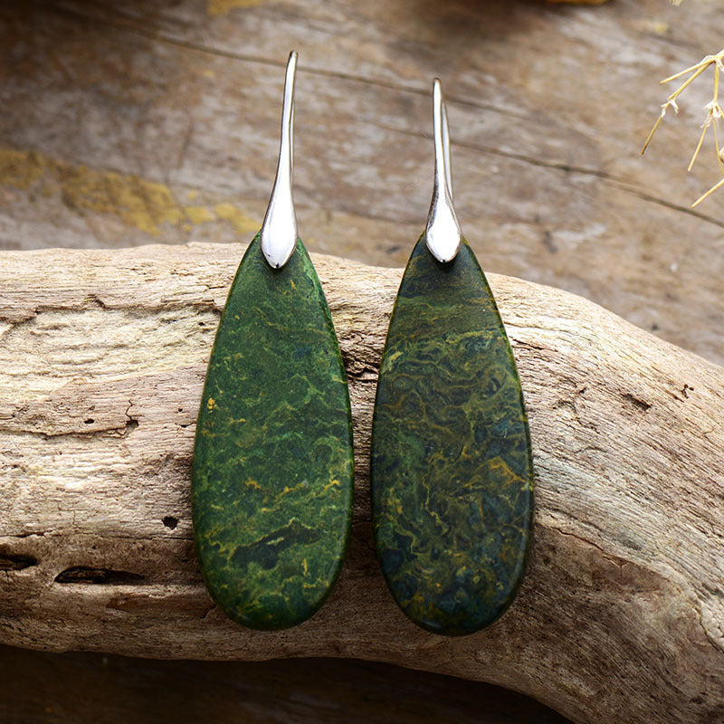 gemstone waterdrop dangles