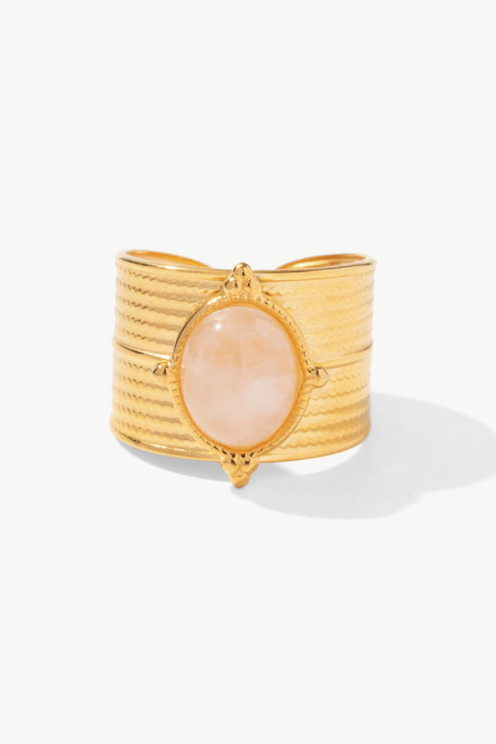 gold wide open ring