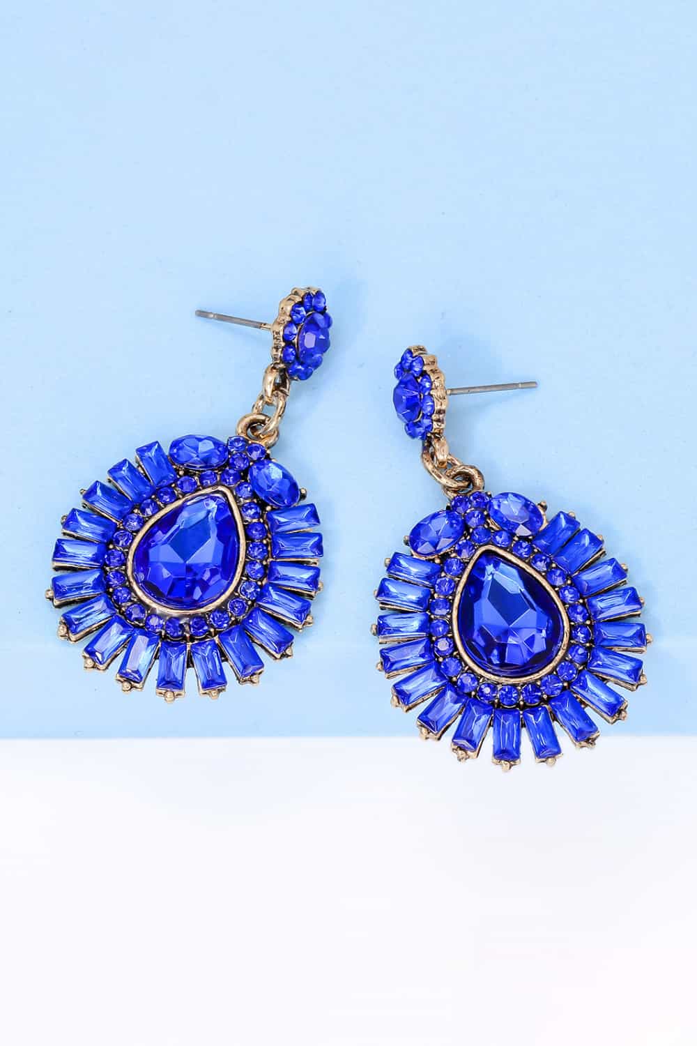glass teardrop dangles