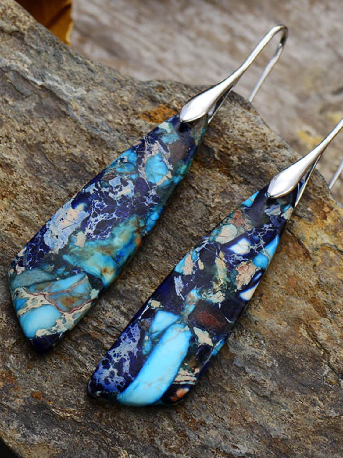 geometric dangle hoops