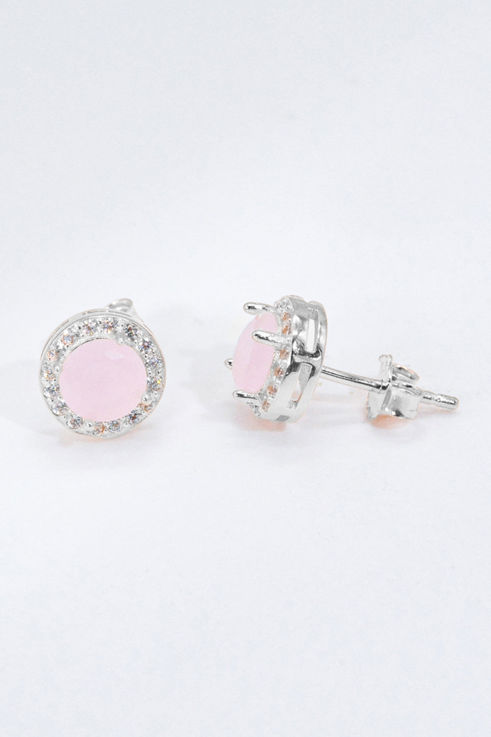 for you quartz silver earrings