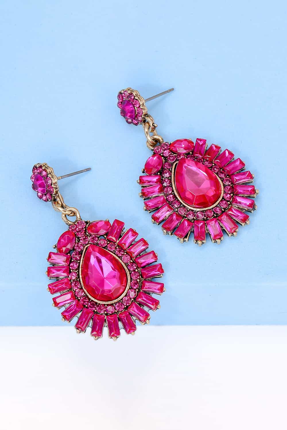glass teardrop dangles