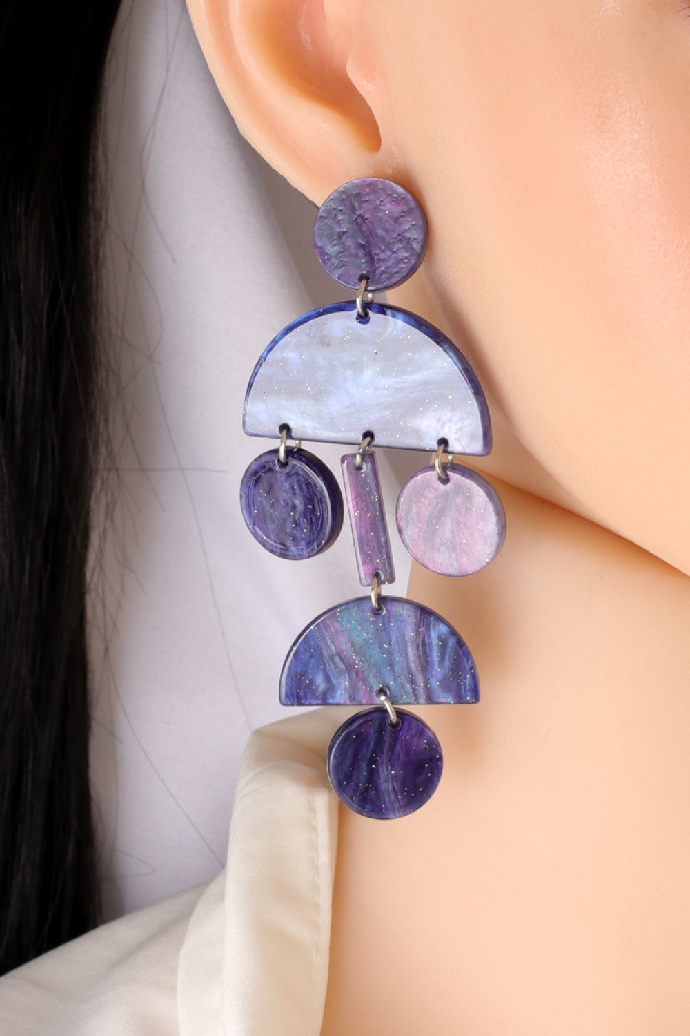 geometric acrylic dangles
