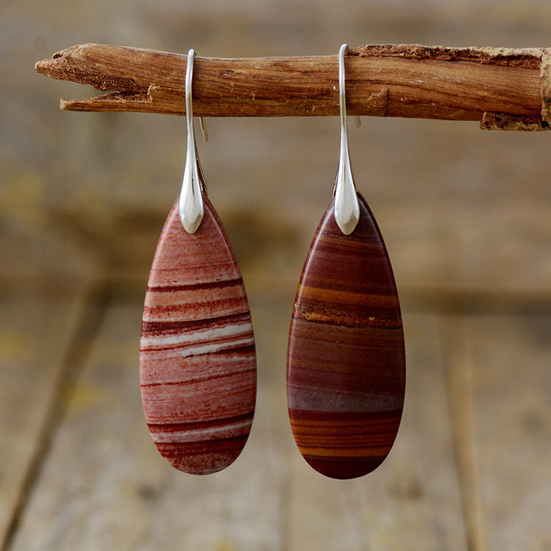 gemstone waterdrop dangles