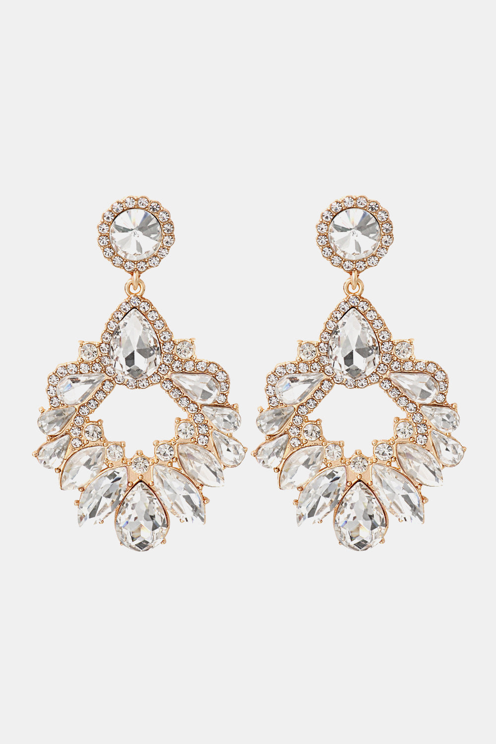 glass stone alloy dangles