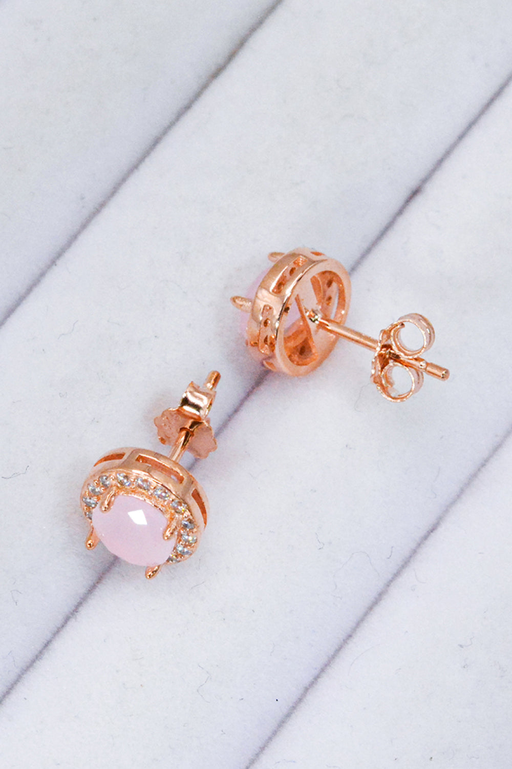 for you quartz silver earrings