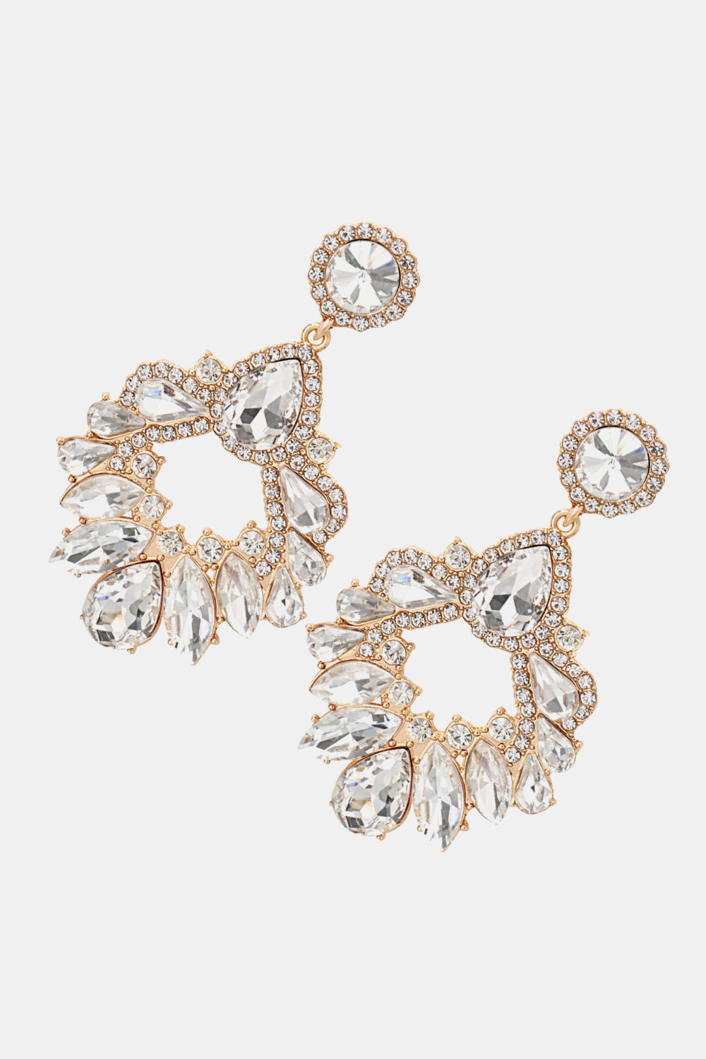 glass stone alloy dangles