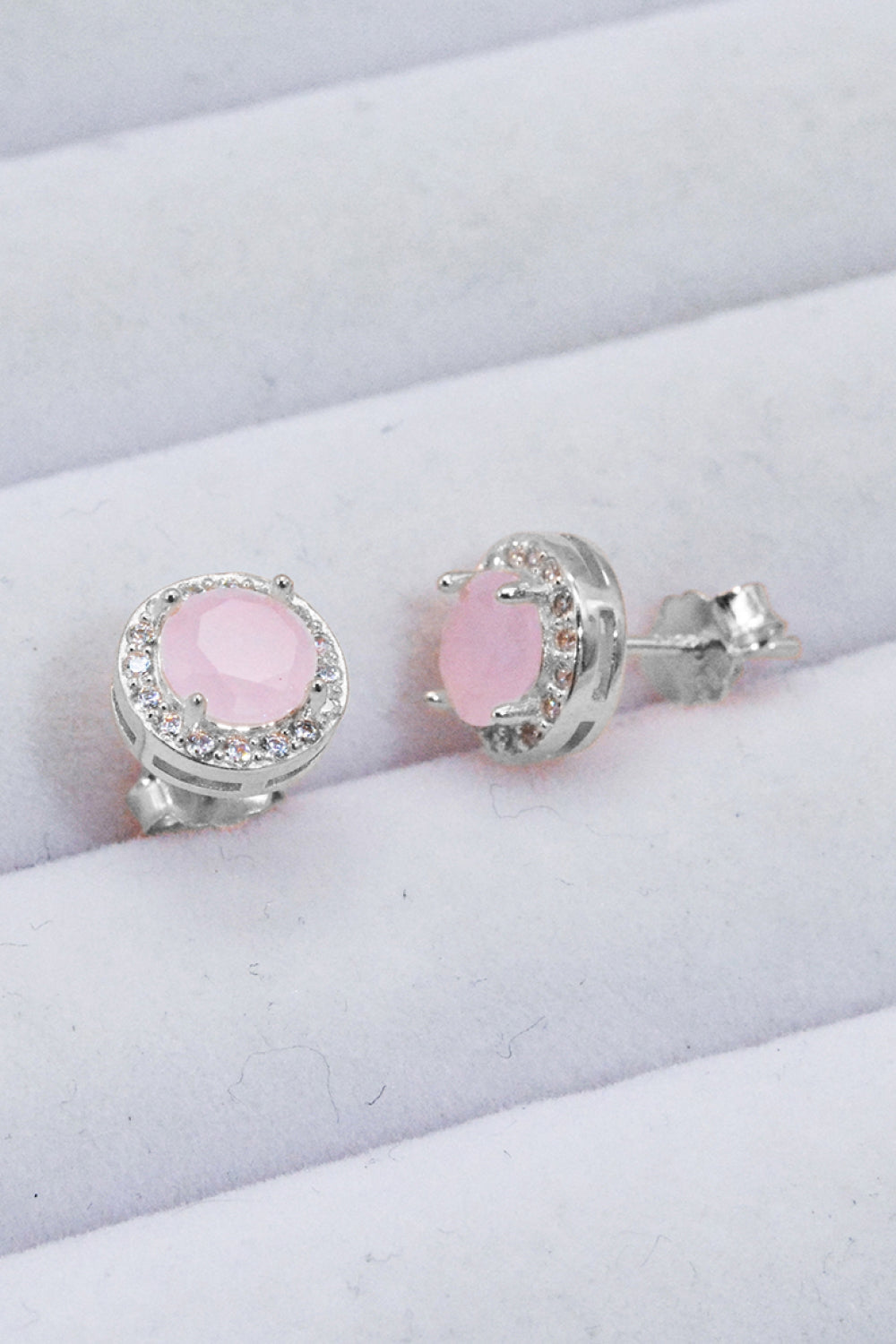 for you quartz silver earrings