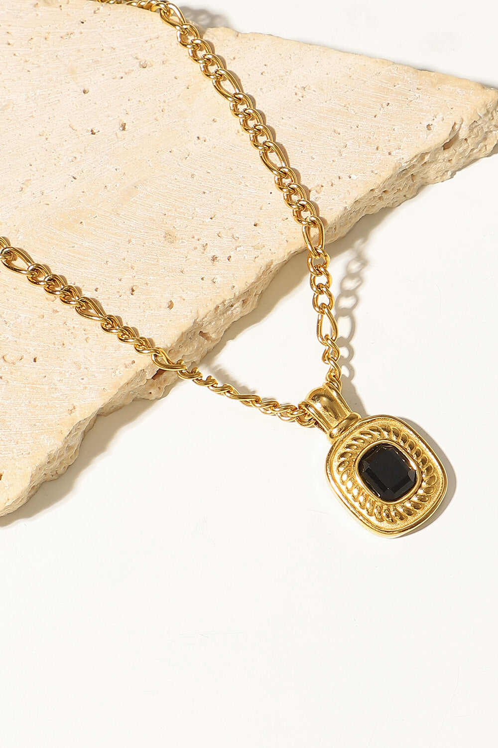 gold rhinestone pendant chain