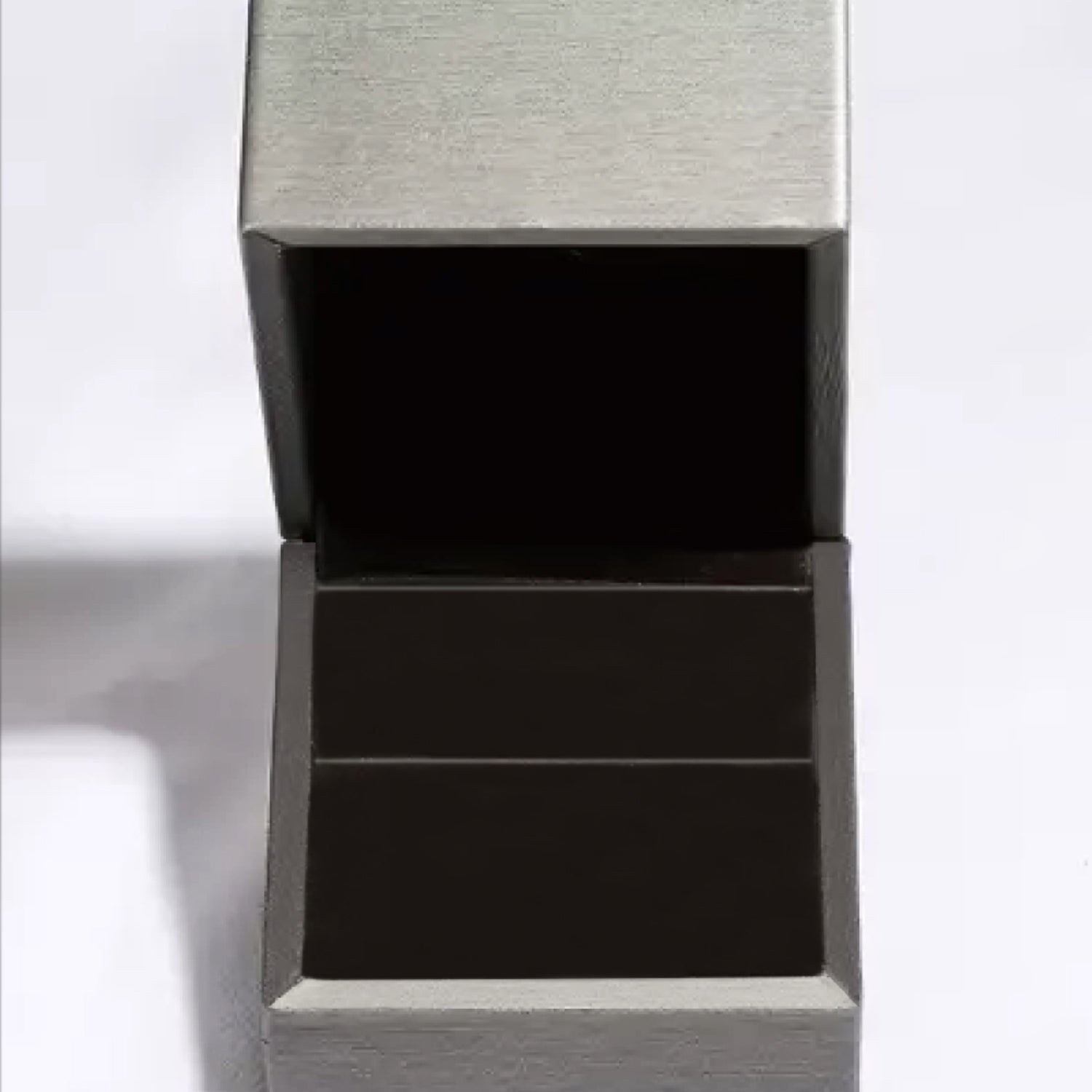 geometric zircon silver studs