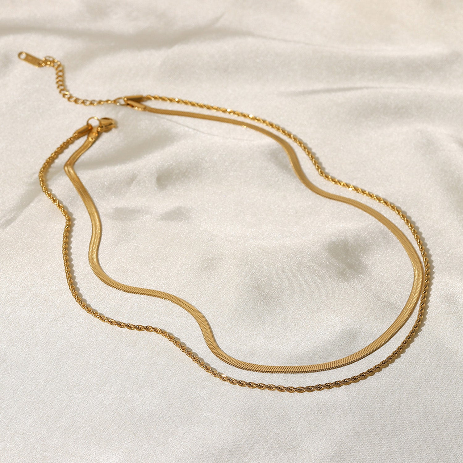 dual layer gold plated chain