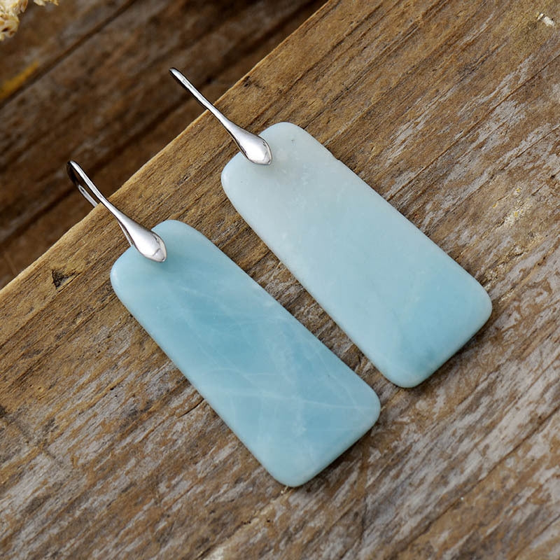 geometric gemstone studs