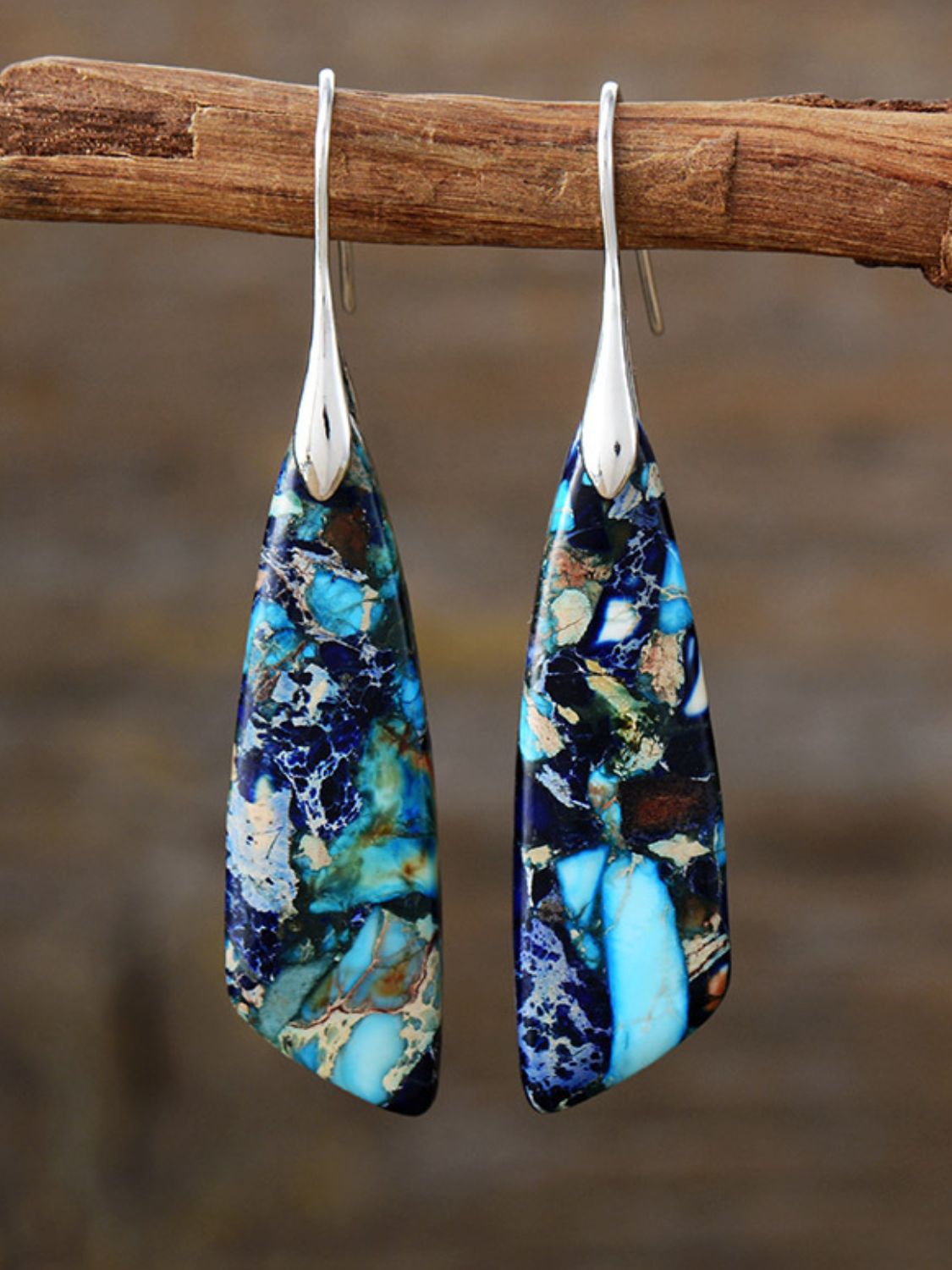 geometric dangle hoops