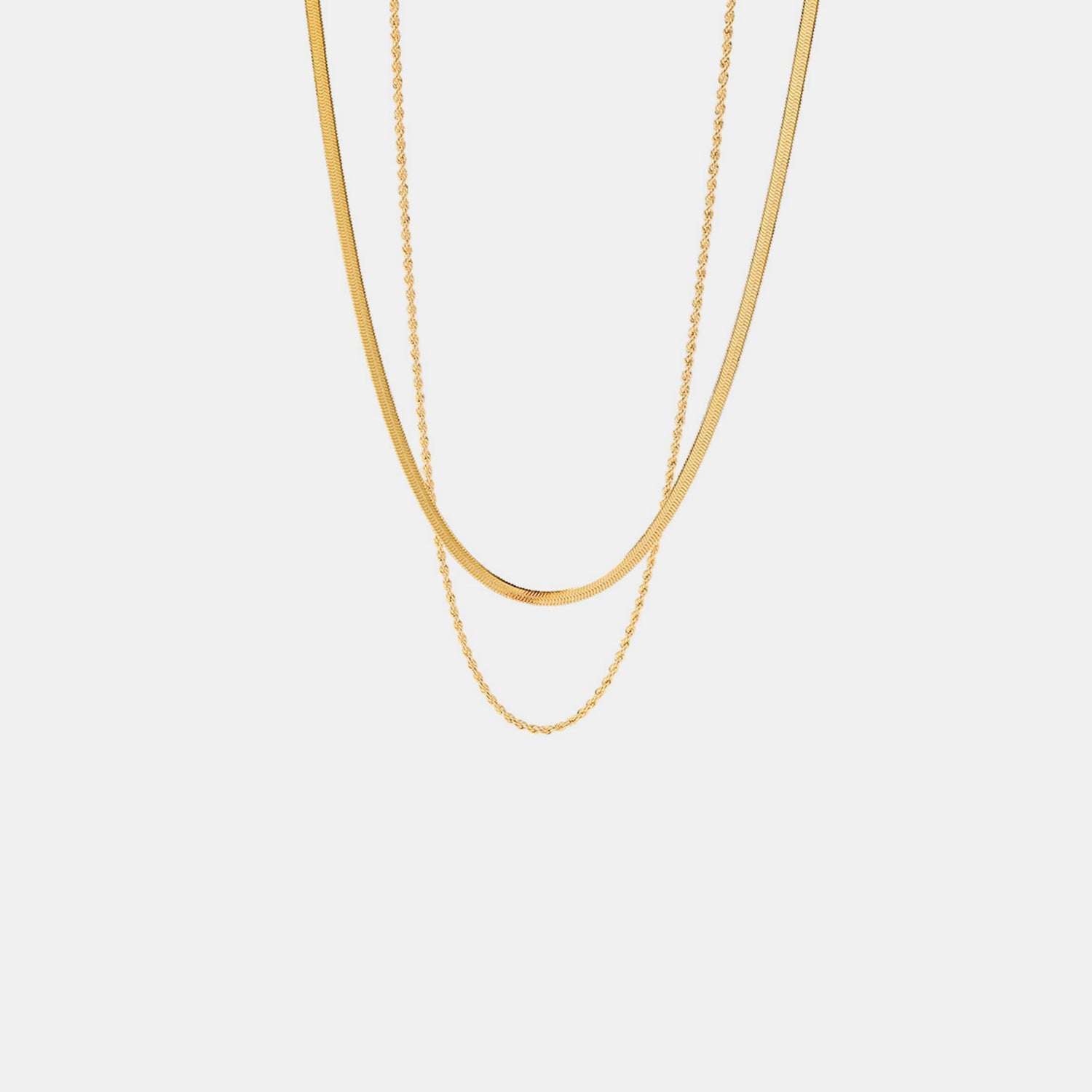 dual layer gold plated chain