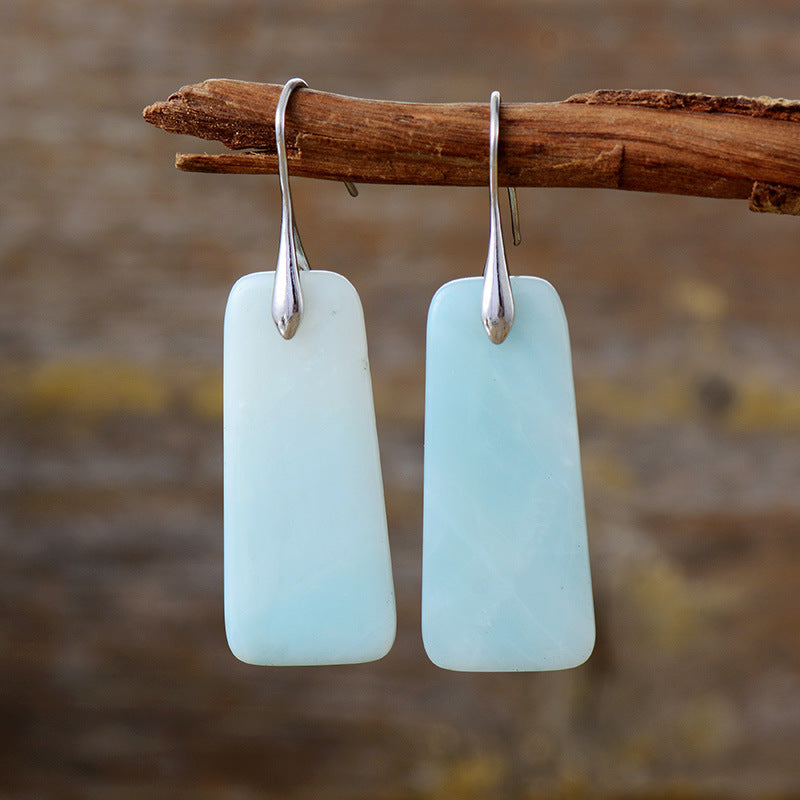 geometric gemstone studs