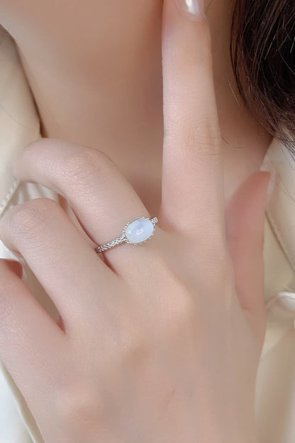 moonstone silver circle