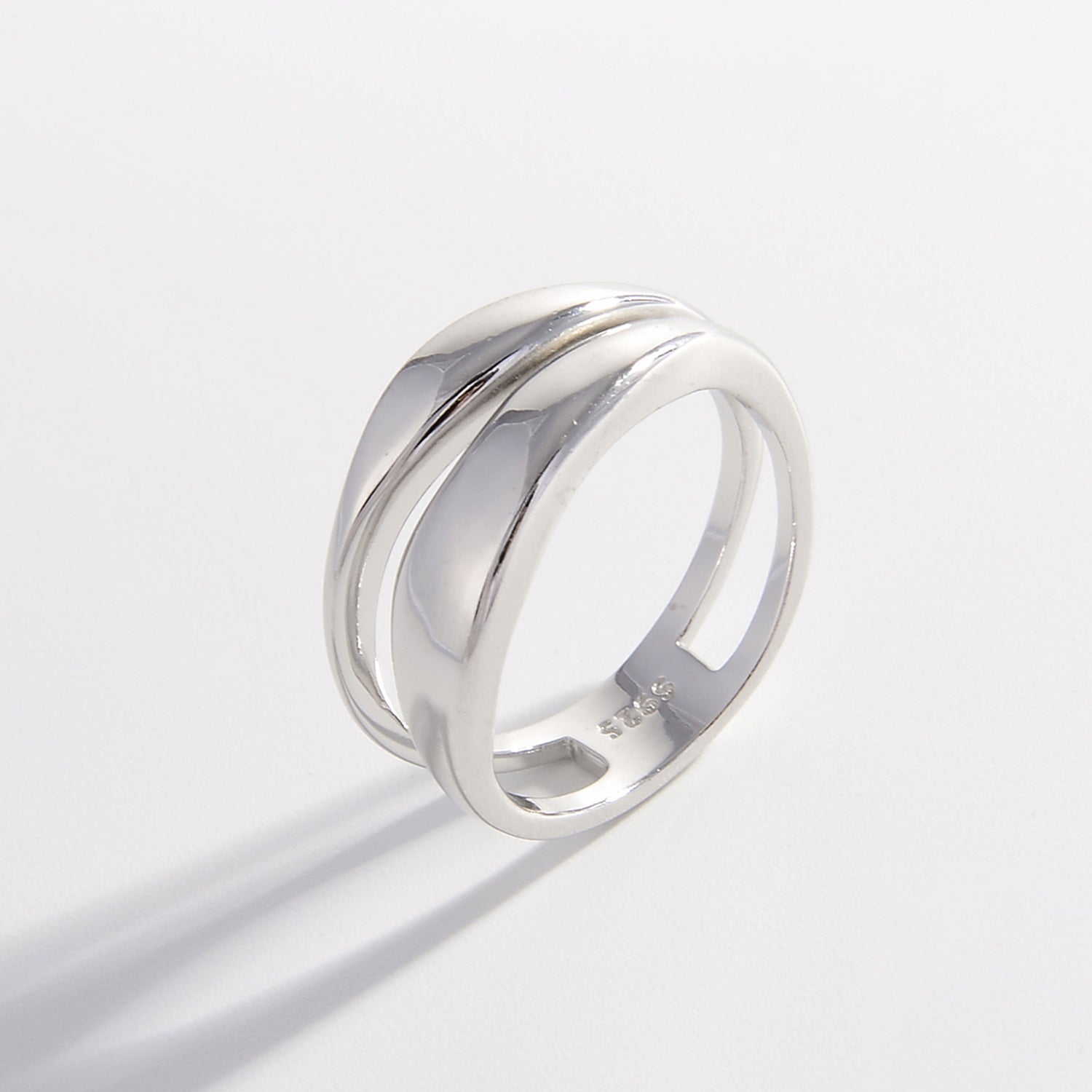 double layer silver circle
