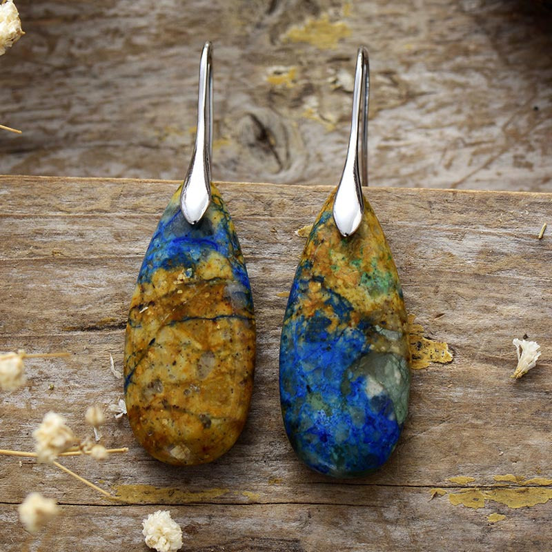 gemstone teardrop dangles