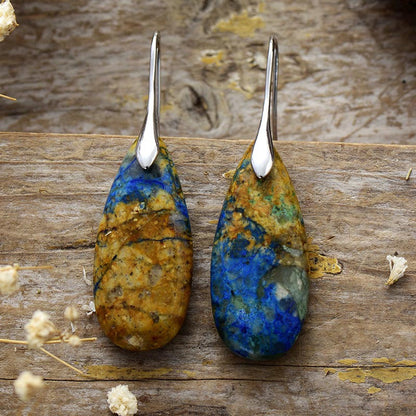 gemstone teardrop dangles