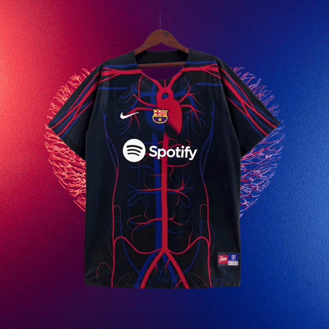 2023-24 Barcelona Patta Shirt (Heart &amp; Veins)