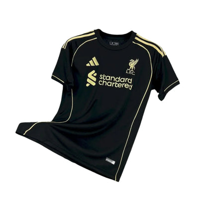 2025/26 Liverpool Black Gold Shirt - Special Edition