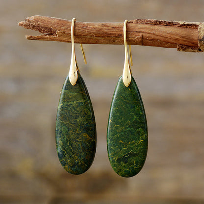 gemstone waterdrop dangles