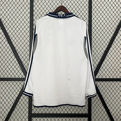 Real Madrid 00-01 Home Long Sleeve Retro Shirt