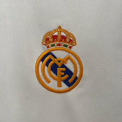 Real Madrid 00-01 Home Long Sleeve Retro Shirt