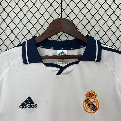 Real Madrid 00-01 Home Long Sleeve Retro Shirt