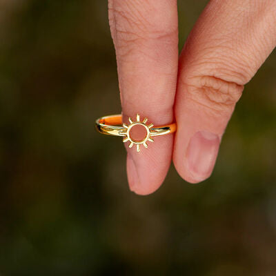 gold sunburst ring