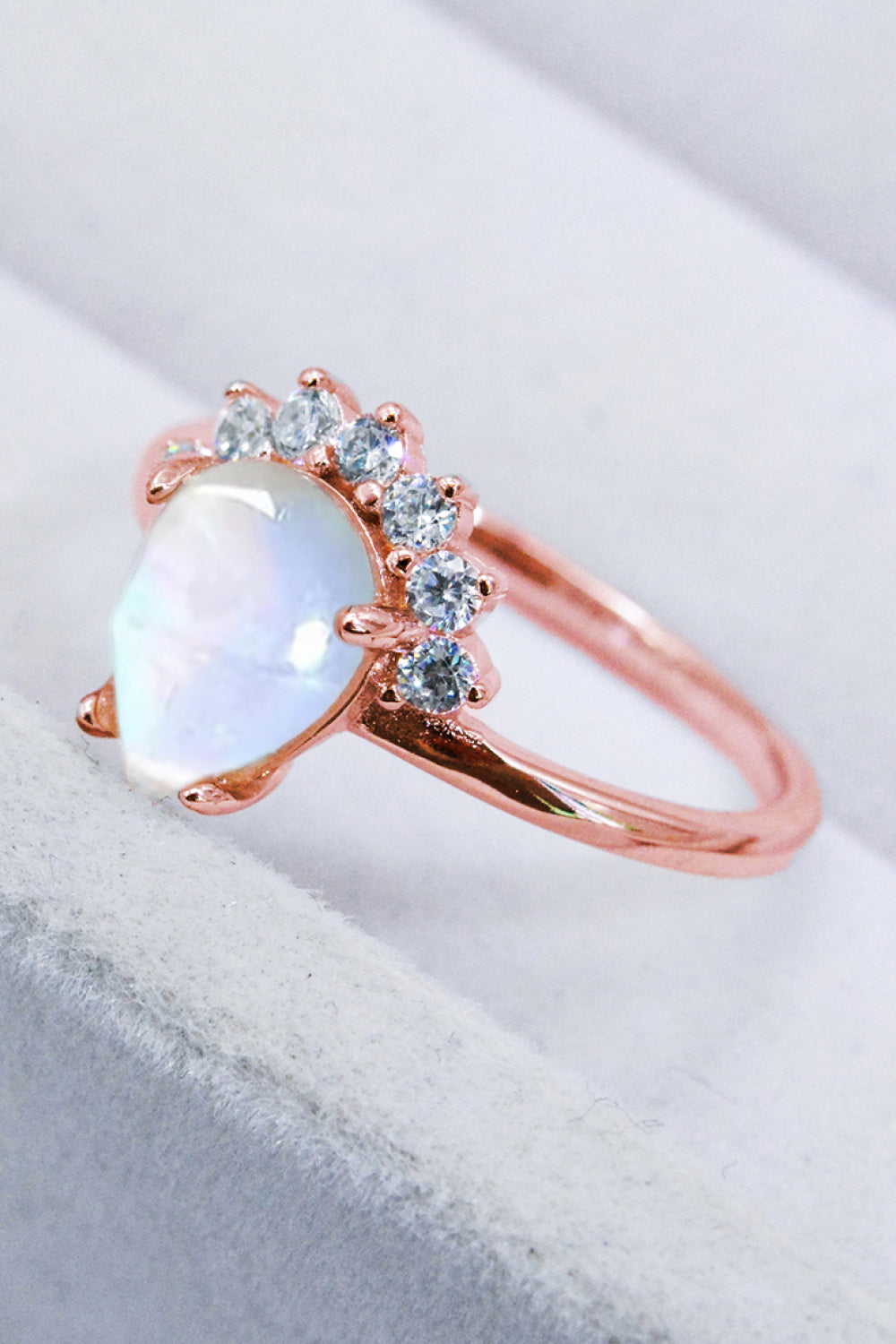 moonstone silver ring