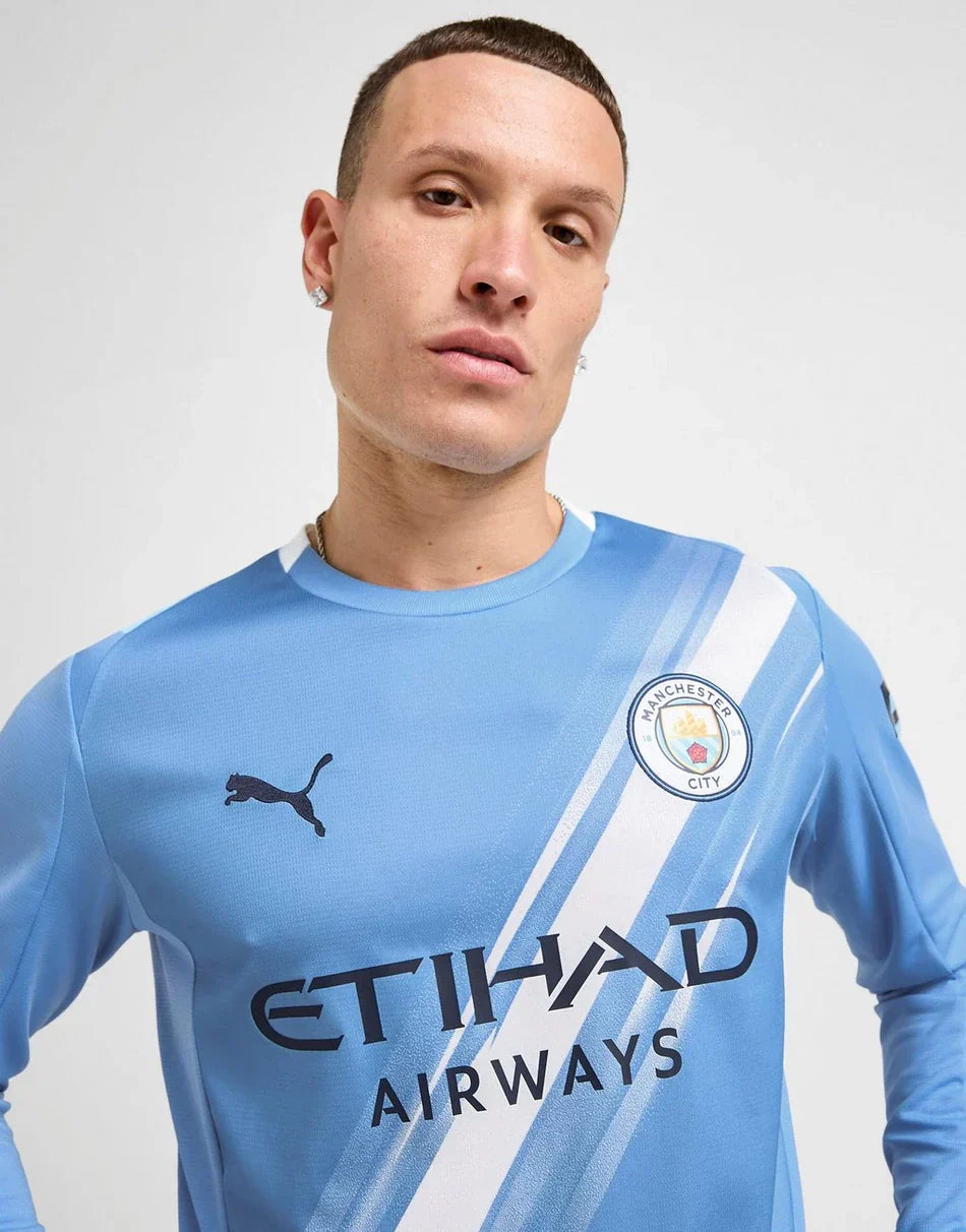 2025/26 Manchester City Long Sleeve Shirt Home