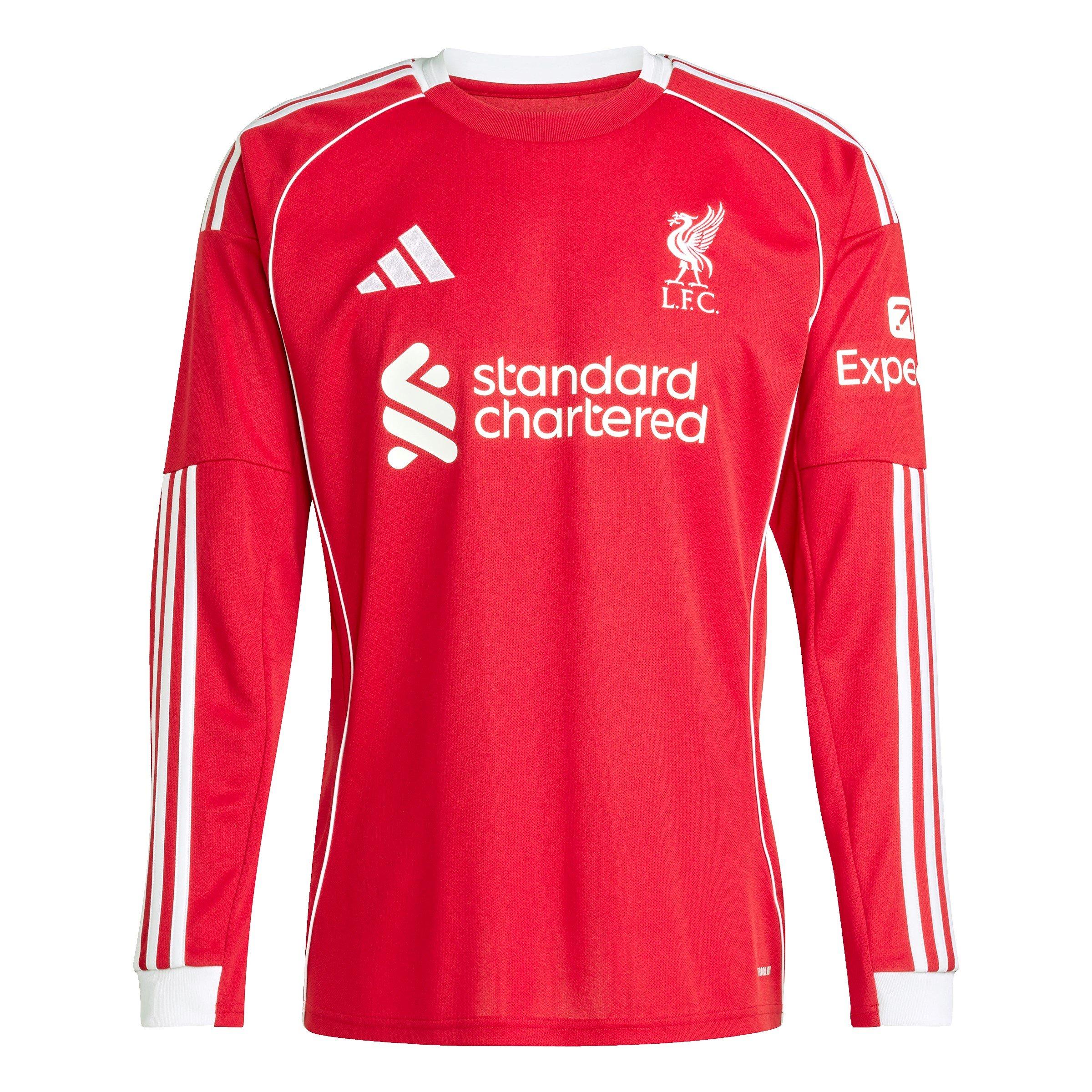 2025/26 Liverpool Long Sleeve Shirt Home