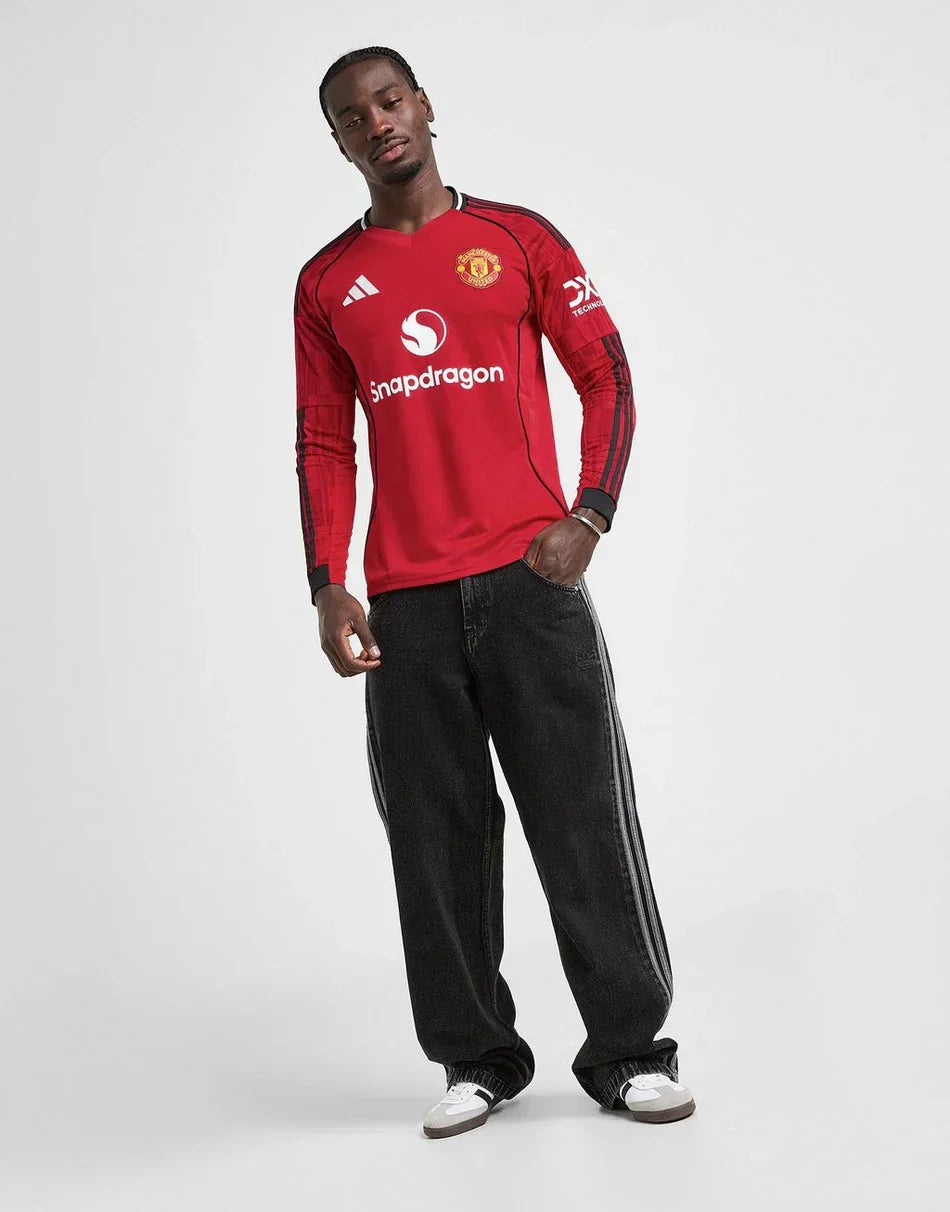 2025/26 Manchester United Long Sleeve Shirt Home