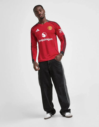 2025/26 Manchester United Long Sleeve Shirt Home